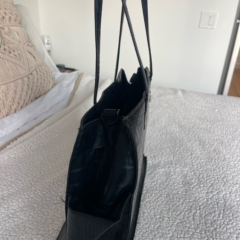 Béis 'The Work Tote' In black croc - Picture 6 of 6